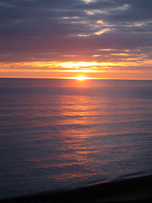 Brighton sunset, fév. 2009